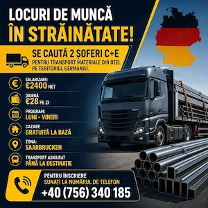 Locuri de Munca pentru Soferi C+E