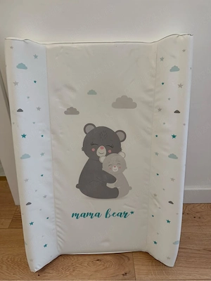 Salteluță de înfășat cu întăritură, Little Bears, 50x70 cm, Klups
