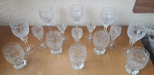 Set pahare de cristal - 15 bucati