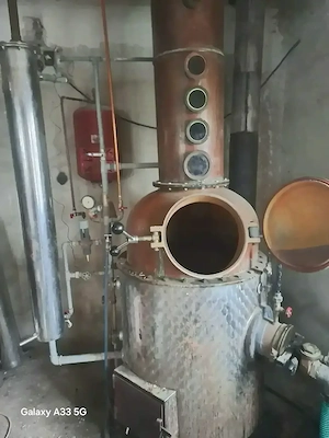 Cazan distilare tuica cu coloana profesional - imagine 2