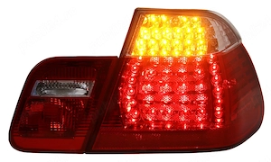 Stop stopuri triple BMW E46 FL sedan rosu clar LED NOU - imagine 2