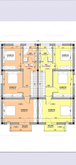 Duplex- Giroc- 5 camere- 120 mp utili- Teren 280 mp- 185.000 euro - imagine 20