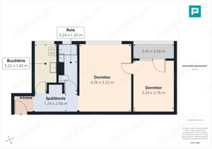 Apartament 2 camere, 47 mp, mobilat - imagine 7