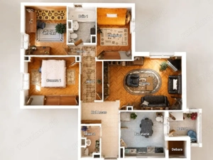 Apartament 4 Camere cu Doua GARAJE - Zona LIPOVEI - 0%COMISION - imagine 17