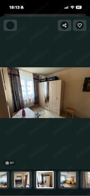 Inchiriez apartament 2 camere cu balcon