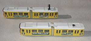 2 tramvaie SIKU - lungime 16 cm 