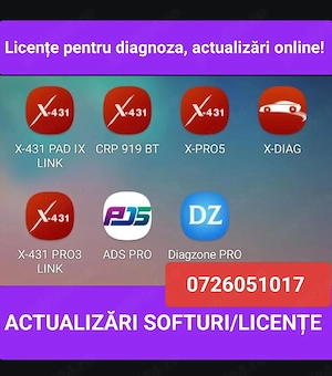 Diagnoze  2026 - activari, licențe, actualizări  la zi! X-DIAG | DIAGZONE | X-PRO 5 | ADS