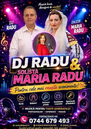 DJ + solistă nunți, botezuri, corporate