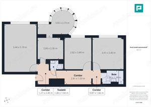 Apartament cu 3 camere de închiriat, Podgoria Arad - imagine 4