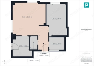Apartament 2 camere, terasă mare, etaj 6 - imagine 6