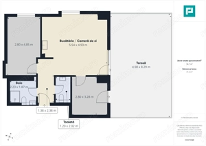 Apartament 3 camere PREMIUM, terasă 22 mp, etaj 8 - imagine 6