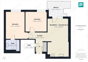 3 camere Prima închiriere | Cortina North - imagine 9