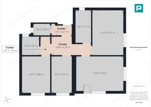 Apartament 3 camere cu curte proprie în Giroc - imagine 6