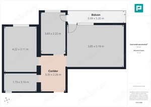 Apartament 2 camere 55,5 mp  la gri – Giroc - imagine 6