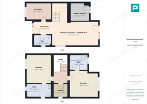 Duplex semi-finisat cu 3 camere, 3 băi în Pișchia - imagine 13