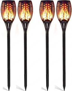  Lampă Solară Tip Torță, 96 LED, IP65