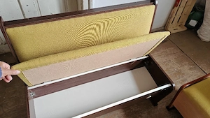 Vand set banchete cu lada depozitare 