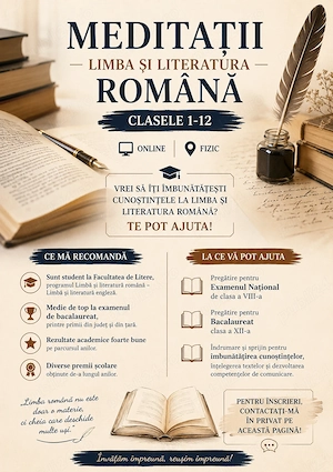 Ofer meditații limba și literatura română