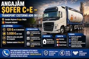 Angajăm șofer - cisternă Belgia