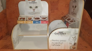 Stand si Organizator Premium Pisici - Purina Gourmet (Pet Shop sau Acasă) - Super Ofertă! - imagine 2