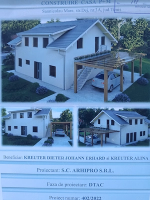 Casa 2 nivele Carport 692mp 69900   Teren construibil 783 mp 19900  