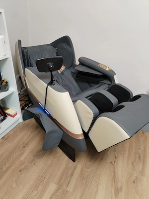 Scaun de masaj complet VEVOR, fotoliu reclinabil 3D Zero Gravity cu șină SL, 18 moduri automate