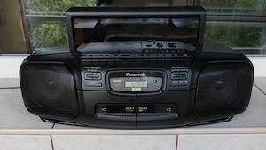 Radio PANASONIC Rx-Dt30 dublu casetofon cu cd portabil,boombox vintage servisat,Singapore