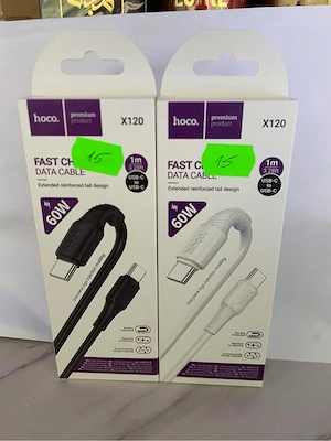 Cablu de Încărcare Rapidă și Date Hoco X120 (USB-C la USB-C)   60W, 1 metru