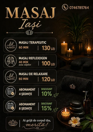 Masaj terapeutic relaxare reflexogen