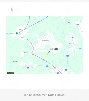 Vând teren cu pădure 61 ari zona Părteștii de sus suceava Sus jud Suceava Sus jud Suceava - imagine 2