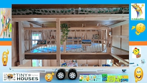 Tiny House Rustic-Casa De Vacanta -Casa Mobila-Mini Casa Pe Roti-Rulota-Office-Remote Work-Vand - imagine 4