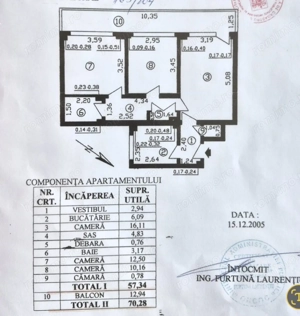 Apartament cu 3 camere 70,28 mp - piata Iancului - comision 0% - imagine 18