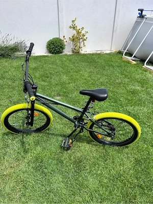 bicicleta bmx wipe 500 20" gri, 6-11 ani - imagine 3