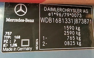Mercedes A class W168 2003, 1.6 benzina 102cp. 255104 km - imagine 5