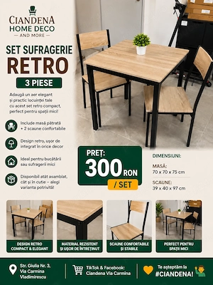 Set de 3 Sufragerie Retro (WF302666AAN)