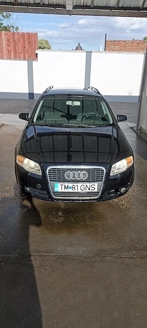 Audi A4 Avant 1.9 TDI, model B7, 2006, negru, perfect functional, masina de familie, nefumatori - imagine 2