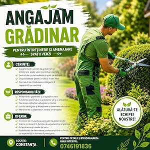 Angajam gradinar   peisagist CONSTANTA