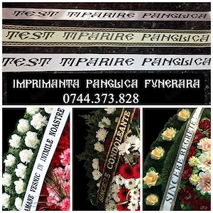 Imprimanta text coroana funerara                                          