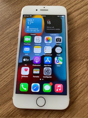 Telefon iPhone 7 Roze Gold 32gb memorie liber,perfect funcțional baterie 85%,vine cu incarcator și c