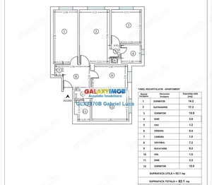 Comision 0% | Apartament 4 camere 82 mp | Decomandat | Podul Grant |