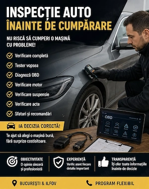 Inspectie si consultanta la cumpărare auto 
