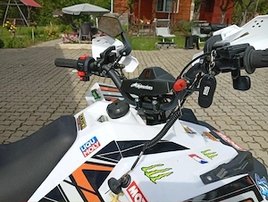 ATV Mini Rocket 140cc 4T semi-automat portocaliu,3+1  casca inclusă  