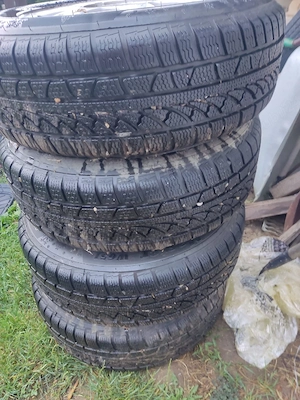 Jante Aliaj Originale VW 15" 5x112 Passat, Golf + Anvelope Iarnă 195/65/R15 + Rezervă - imagine 5