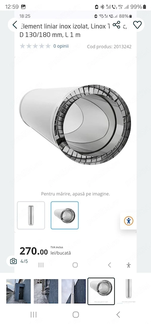 Coș casă pentru fum inox