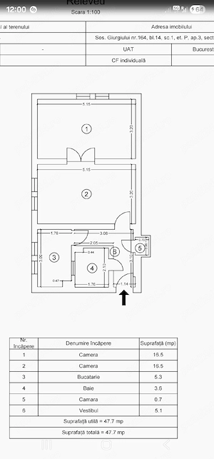 Apartament doua camere, zona Luica - Cimitirul Evreiesc. Bucuresti - imagine 7