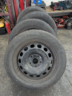 Jante + Cauciucuri vara 5x112, 205/55/R16 Continental Premiumcontact 6 2020