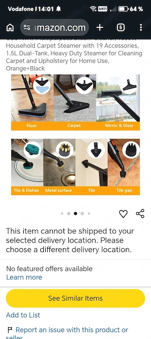 Vând mop cu aburi electric doar încercat să văd cum funcționează. 