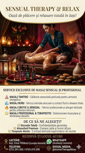 Sensual masaj Iași caută maseuza