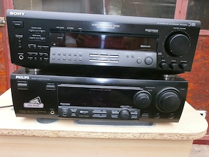 amplitunere, sony str de 315 si philips fr 740