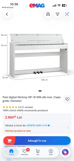 Pian digital de vanzare 